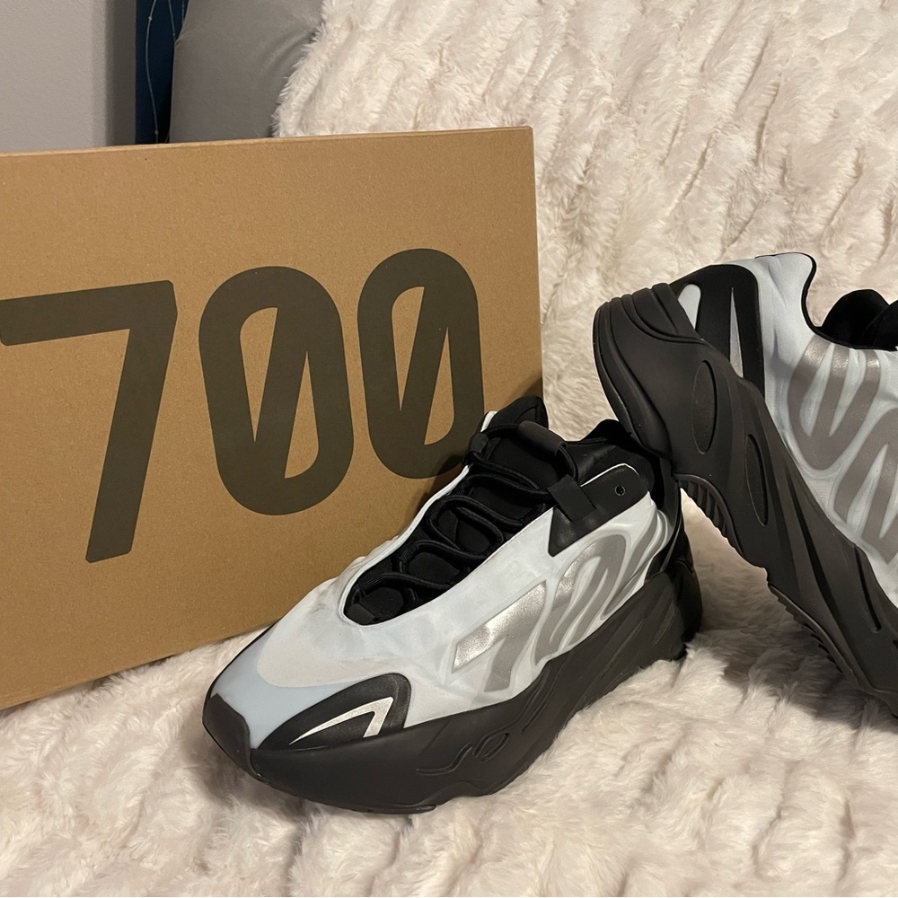 Adidas Black and White Yeezy Sneakers